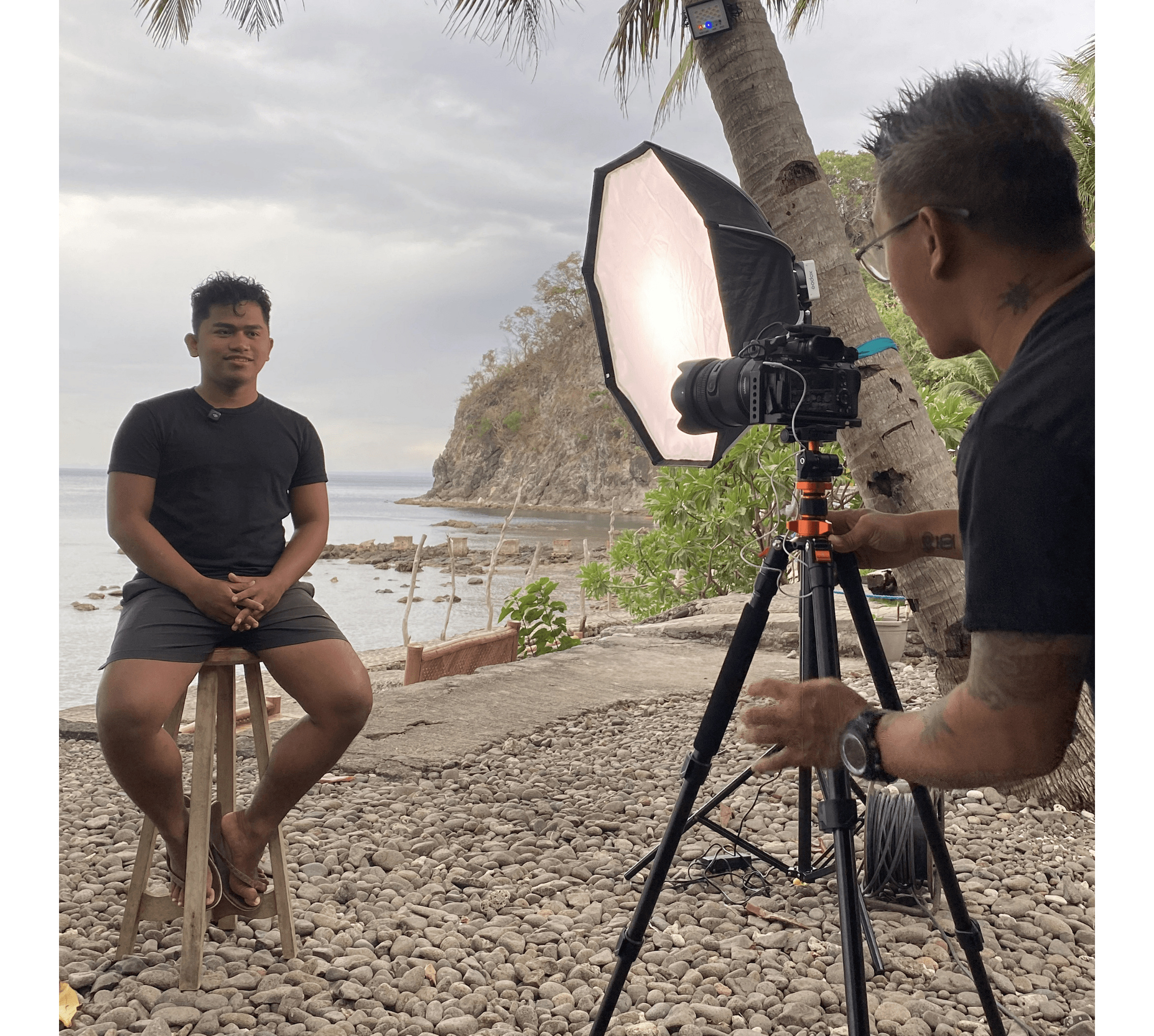 JAZA Media team filming on location